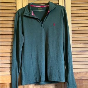 Polo Pullover- Olive Green